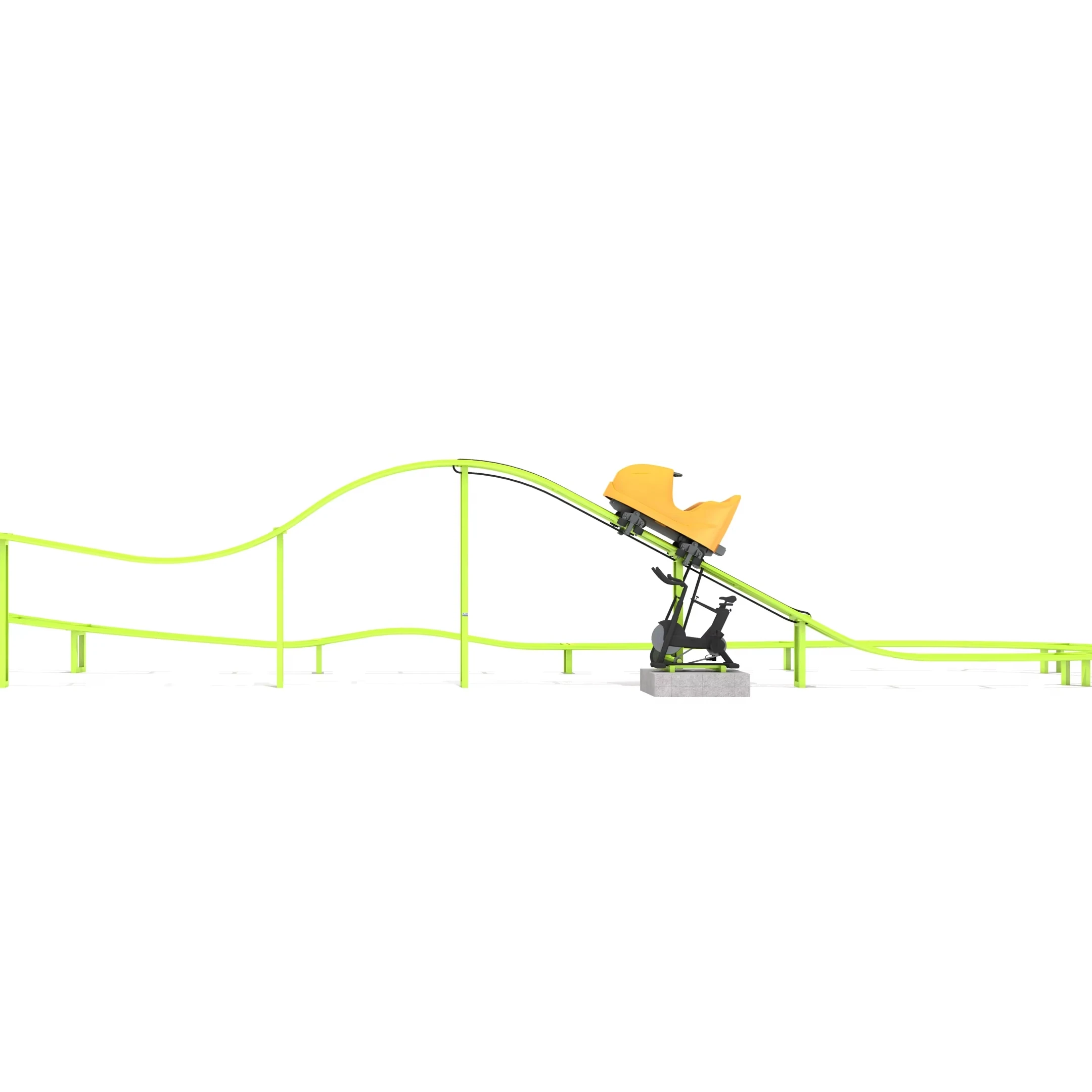 Kids Outdoor Climbing Frame - 2026 Hot Sale Stalen Kinderrollercoasterbaan Trein,