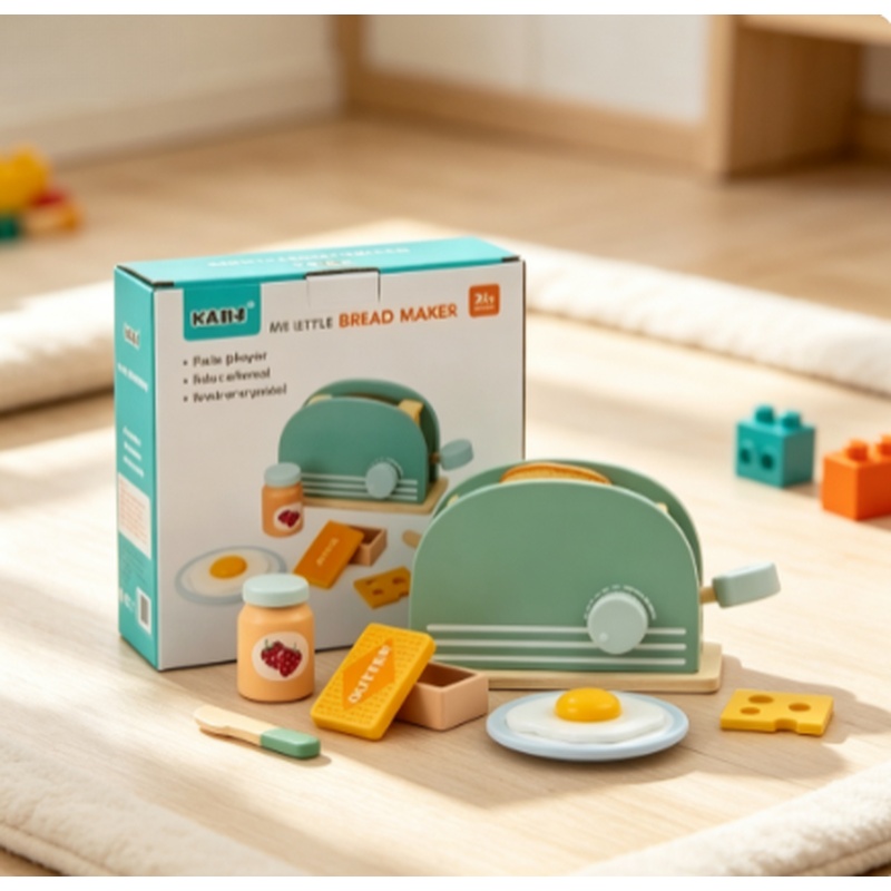 Houten simulatie broodrooster  - Kids Outdoor Kitchen Accessories recensie en prijs