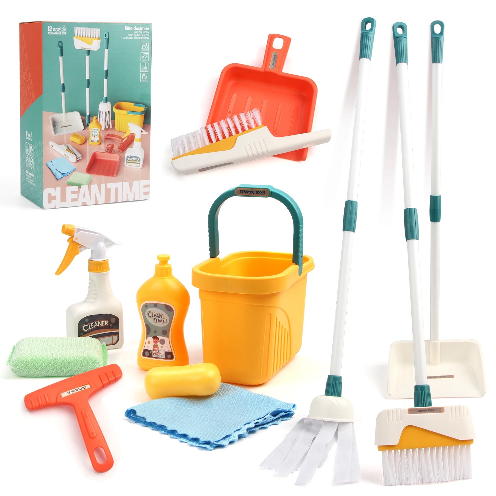 12 stks/set Kids Cleaning Set  - Kids Outdoor Broom recensie en prijs